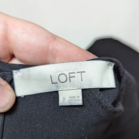 Loft Ann Taylor Black Sleeveless Sheath Bodycon Dress Woman 0 - Picture 8 of 11